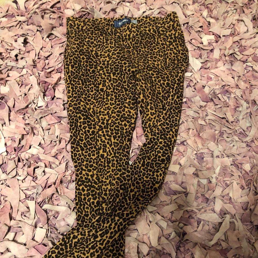 Old navy leopard pants!
